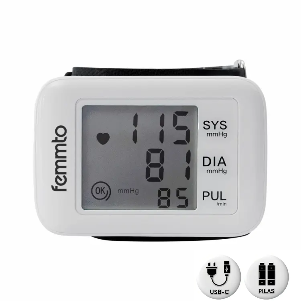 Tensiómetro Digital De Muñeca Marca Femmto Modelo Pulse W